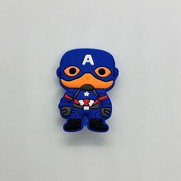 🎈5/$10🎈 PATCHES..CROC CHARMS.. Marvel.. Captain America.. - Picture 1 of 1